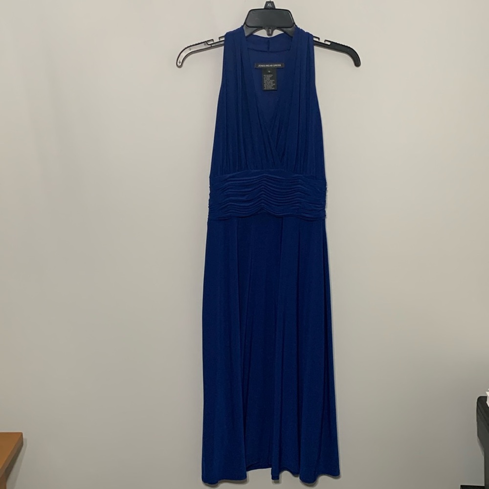 Jones Wear Dress - Blue Halter Dress